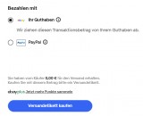 0 Euro für ein Versandetikett verwenden